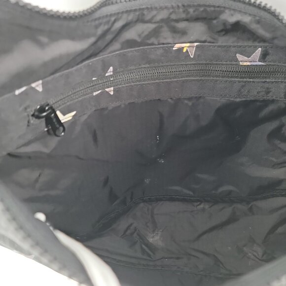 BAGGU Medium Nylon Crescent Bag NWT | Black Star Print | Recycled Nylon - Picture 10 of 16